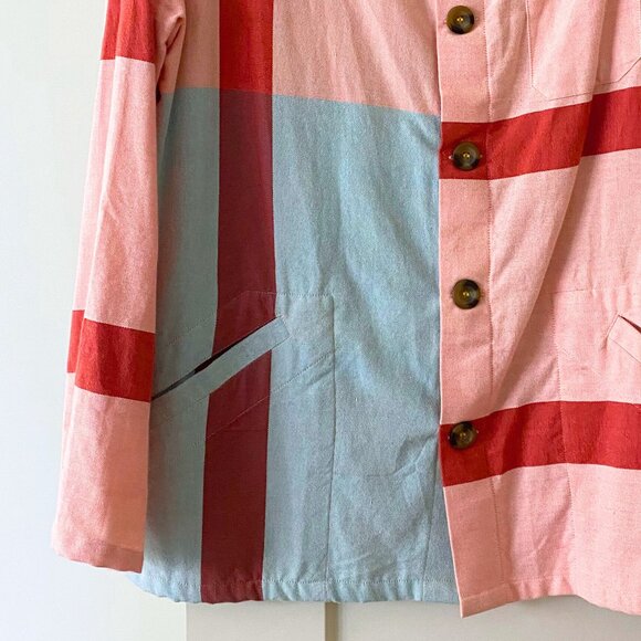 New Market Goods Rasmi Chore Jacket - Size LARGE - Slow Fashion Canvas Shacket - Picture 2 of 12